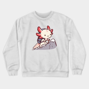 Axolotl funny Mountaineering Crewneck Sweatshirt